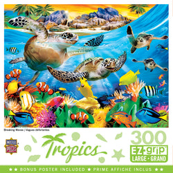 Puzzle Masterpieces:  300 Piece EZGRip Tropics - Breaking Waves