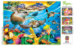 Puzzle Masterpieces:  300 Piece EZGRip Tropics - Breaking Waves
