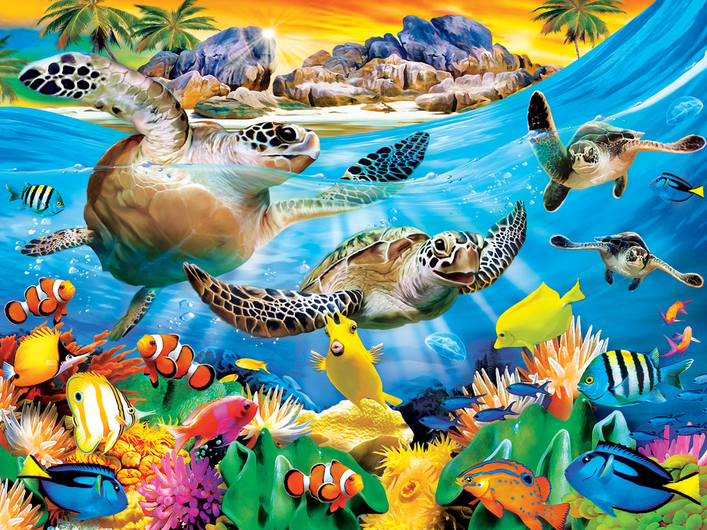 Puzzle Masterpieces:  300 Piece EZGRip Tropics - Breaking Waves