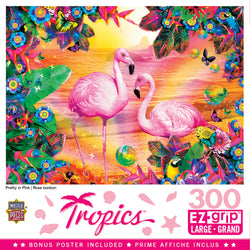 Puzzle Masterpieces:  300 piece EzGrip Tropics - Pretty in Pink