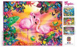 Puzzle Masterpieces:  300 piece EzGrip Tropics - Pretty in Pink