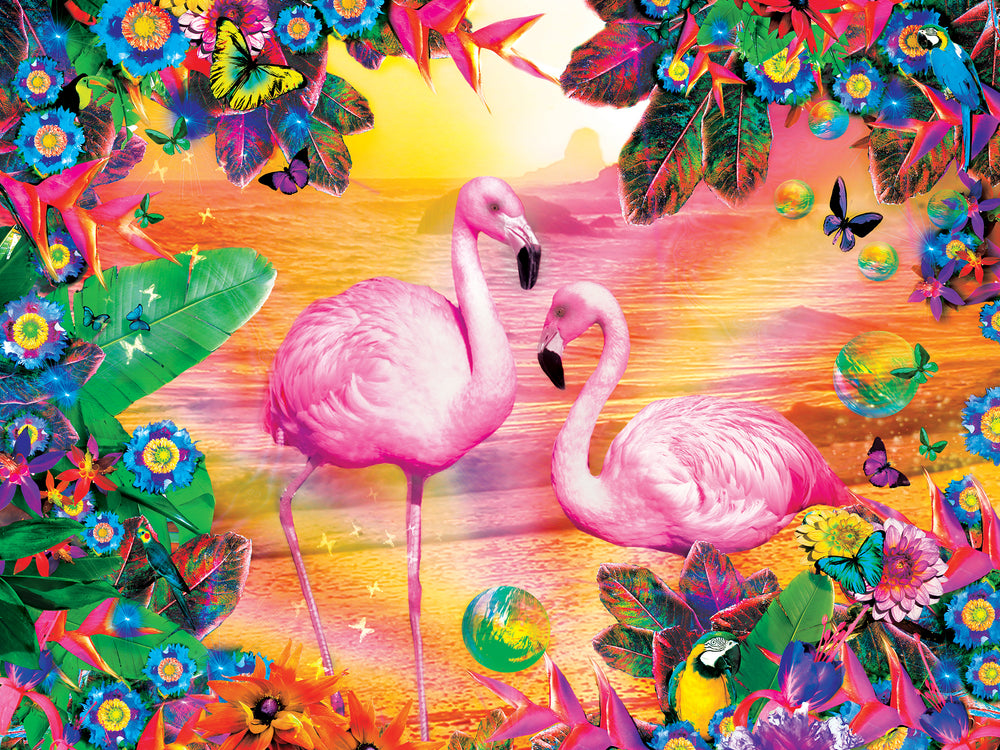 Puzzle Masterpieces:  300 piece EzGrip Tropics - Pretty in Pink