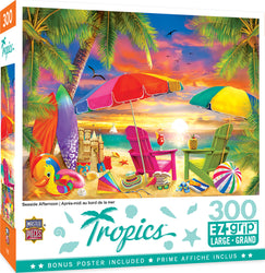 Puzzle Masterpieces:  300 Piece EzGrip Tropics - Seaside Afternoon