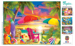 Puzzle Masterpieces:  300 Piece EzGrip Tropics - Seaside Afternoon