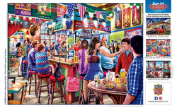 Puzzle Masterpieces:  550 Piece Drive-Ins, Diners and Dives - Duffy's Sports & Suds