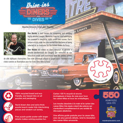 Puzzle Masterpieces:  550 Piece Drive-Ins, Diners and Dives - Starlite Drive-In