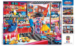 Puzzle Masterpieces:  550 Piece Drive-Ins Diners and Dives - Good Times Diner
