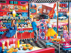 Puzzle Masterpieces:  550 Piece Drive-Ins Diners and Dives - Good Times Diner
