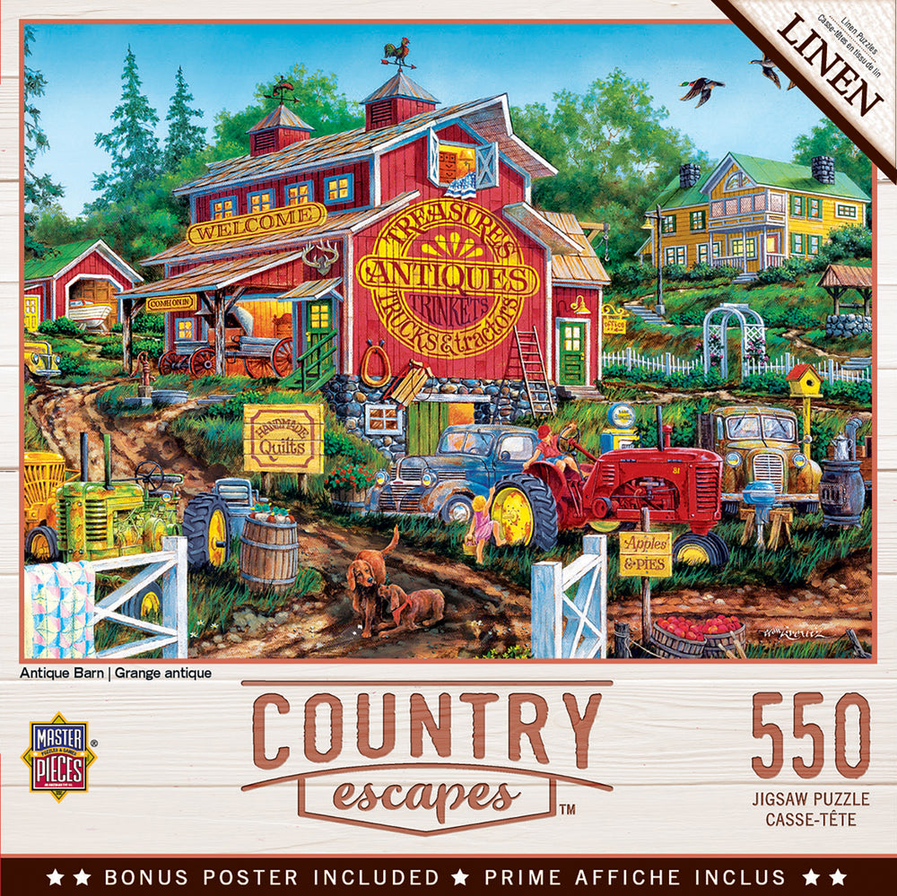 Puzzle Masterpieces:  500 Piece Country Escapes - Antique Barn