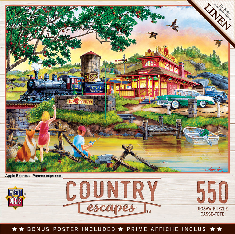 Puzzle Masterpieces:  550 Piece Country Escapes - Apple Express