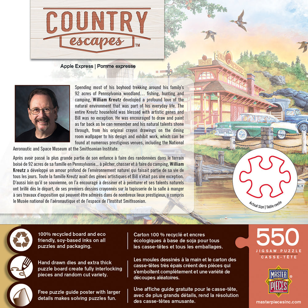 Puzzle Masterpieces:  550 Piece Country Escapes - Apple Express