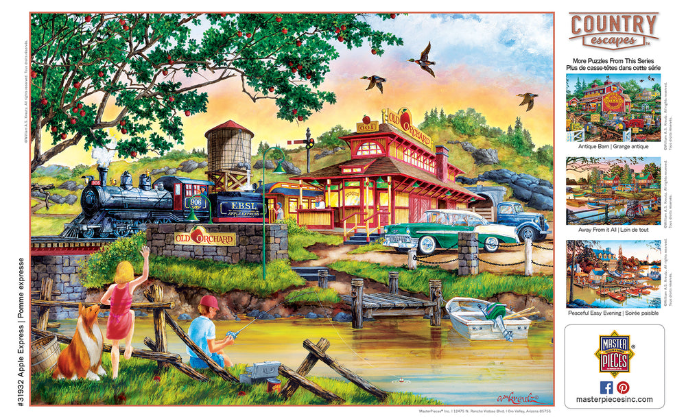 Puzzle Masterpieces:  550 Piece Country Escapes - Apple Express
