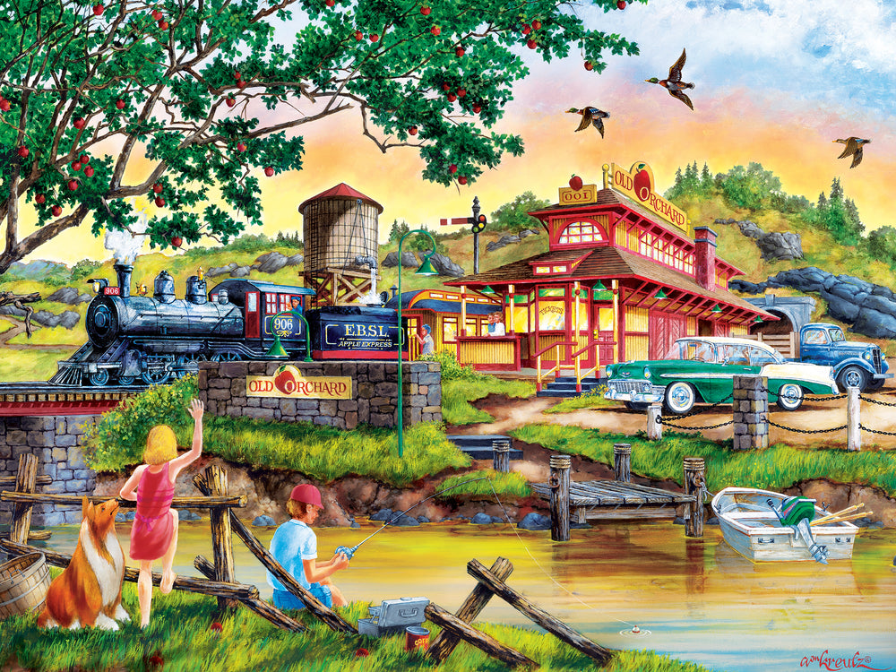 Puzzle Masterpieces:  550 Piece Country Escapes - Apple Express