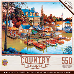 Puzzle Masterpieces:  550 Piece Country Escapes - Peaceful Easy Evening