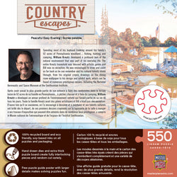 Puzzle Masterpieces:  550 Piece Country Escapes - Peaceful Easy Evening