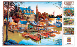 Puzzle Masterpieces:  550 Piece Country Escapes - Peaceful Easy Evening