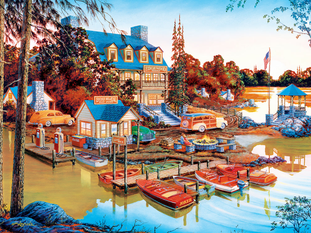 Puzzle Masterpieces:  550 Piece Country Escapes - Peaceful Easy Evening
