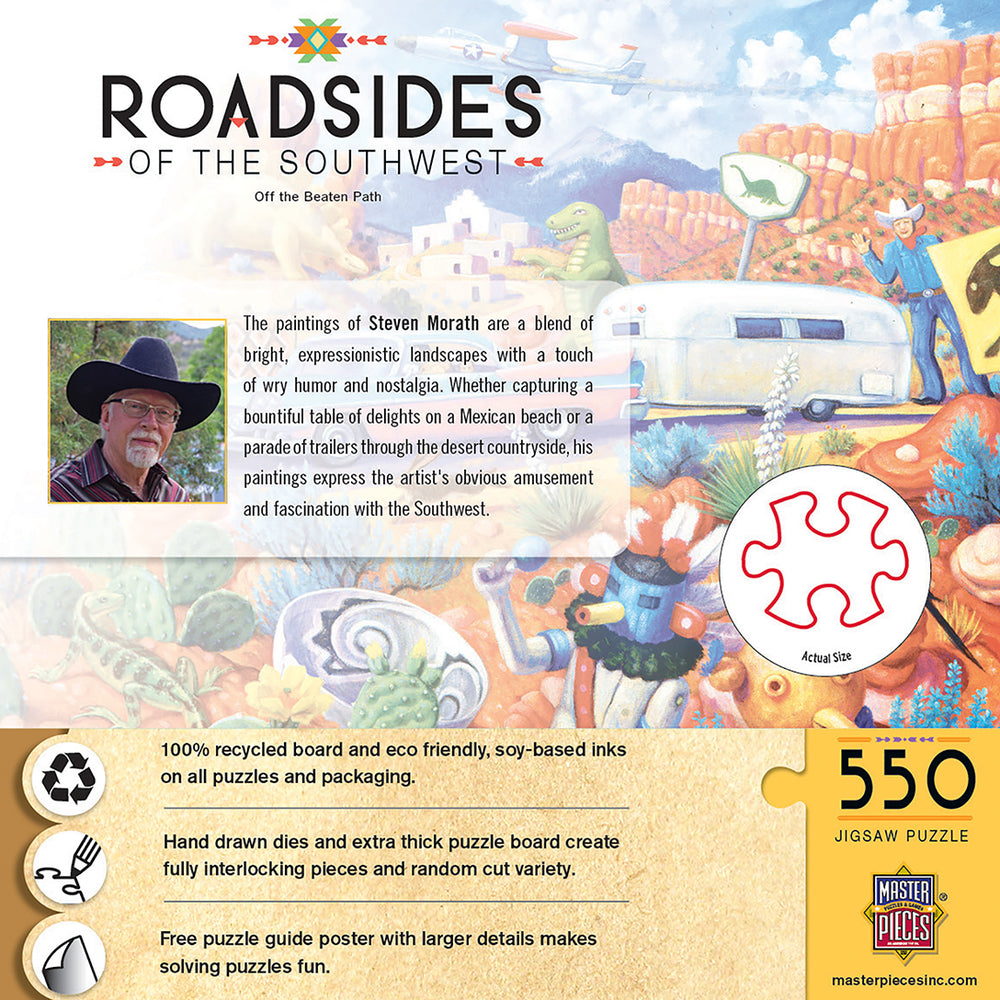 Puzzle Masterpieces:  550 Piece Roadsides of the Southwest - Off the Beaten Path