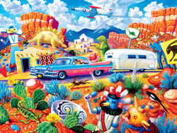 Puzzle Masterpieces:  550 Piece Roadsides of the Southwest - Off the Beaten Path
