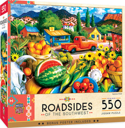 Puzzle Masterpieces:  550 Piece Roadsides of the Southwest - Summer Fresh