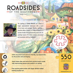 Puzzle Masterpieces:  550 Piece Roadsides of the Southwest - Summer Fresh