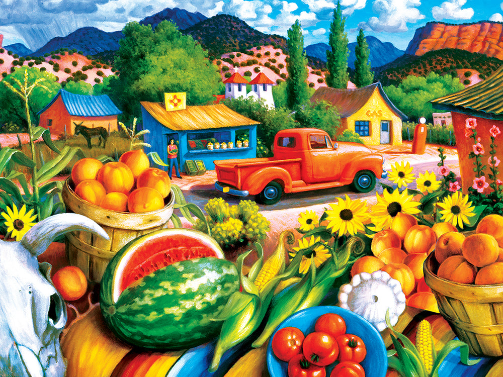 Puzzle Masterpieces:  550 Piece Roadsides of the Southwest - Summer Fresh