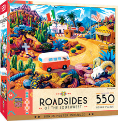 Puzzle Masterpieces:  550 Piece Roadsides of the Southwest - Touring Time