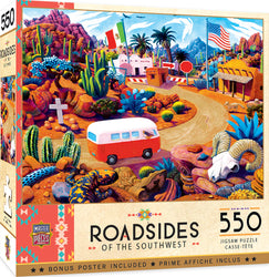 Puzzle Masterpieces:  550 Piece Roadsides of the Southwest - Touring Time