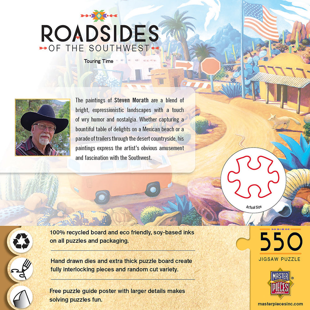 Puzzle Masterpieces:  550 Piece Roadsides of the Southwest - Touring Time