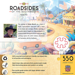 Puzzle Masterpieces:  550 Piece Roadsides of the Southwest - Touring Time