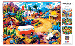 Puzzle Masterpieces:  550 Piece Roadsides of the Southwest - Touring Time