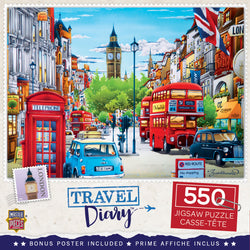 Puzzle Masterpieces:  550 Piece Travel Diary - London