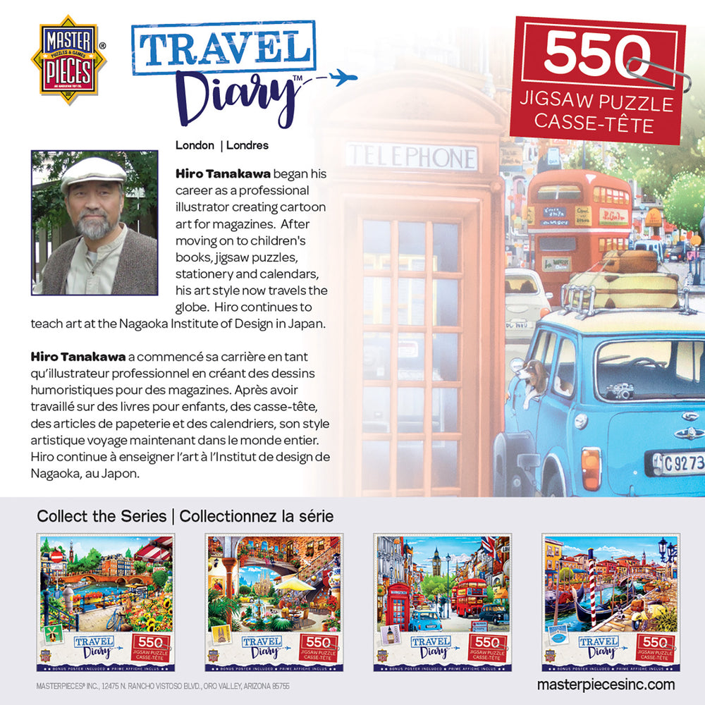 Puzzle Masterpieces:  550 Piece Travel Diary - London