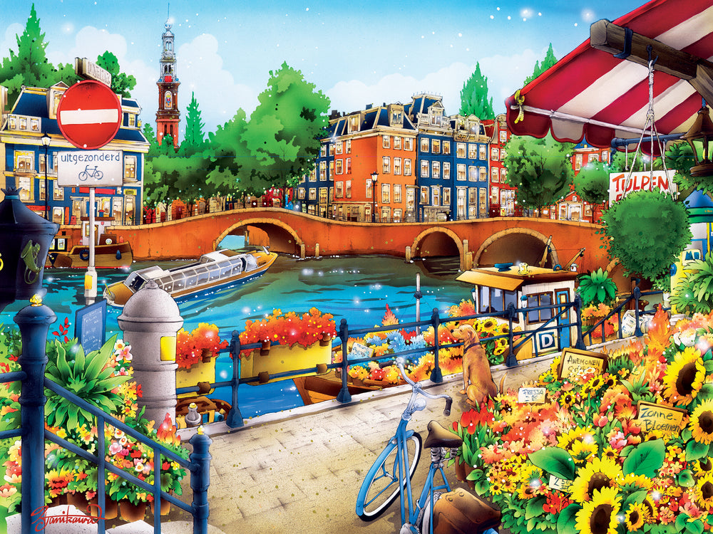 Puzzle Masterpieces:  550 Piece Travel Diary - Amsterdam