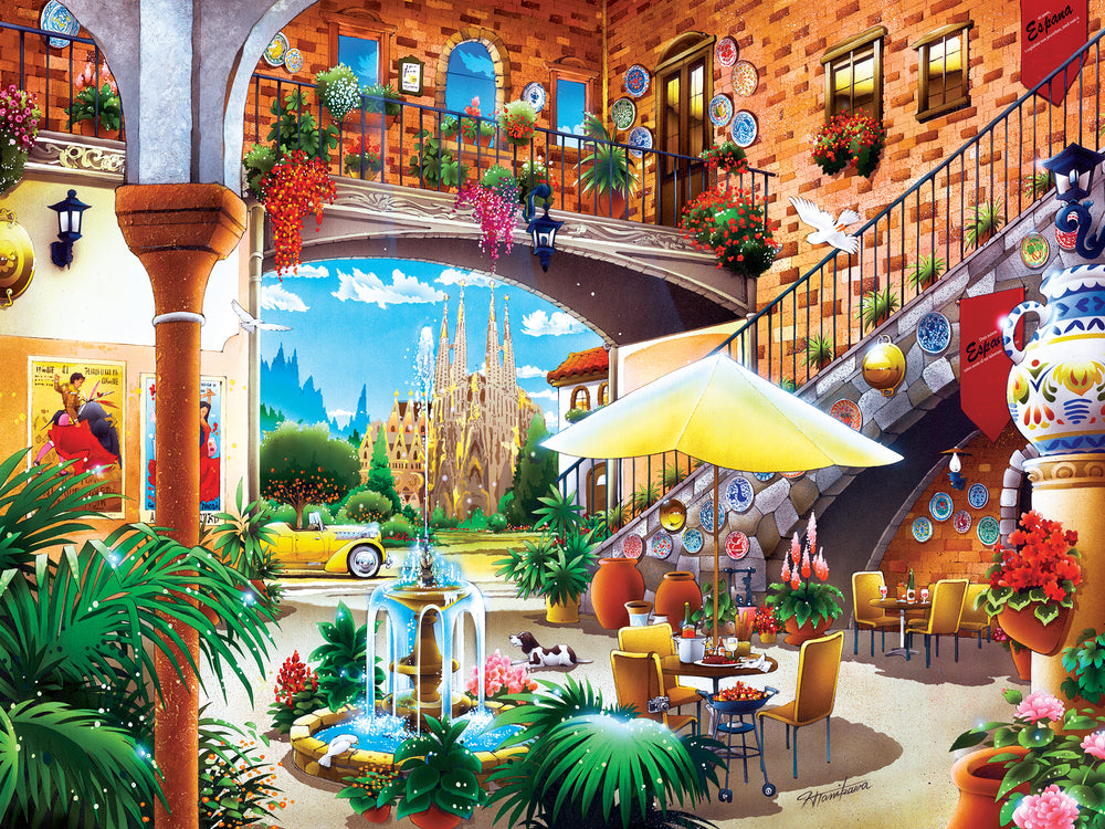 Puzzle Masterpieces:  550 Piece Travel Diary - Barcelona