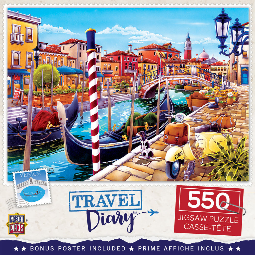 Puzzle Masterpieces:  550 Piece Travel Diary - Venice