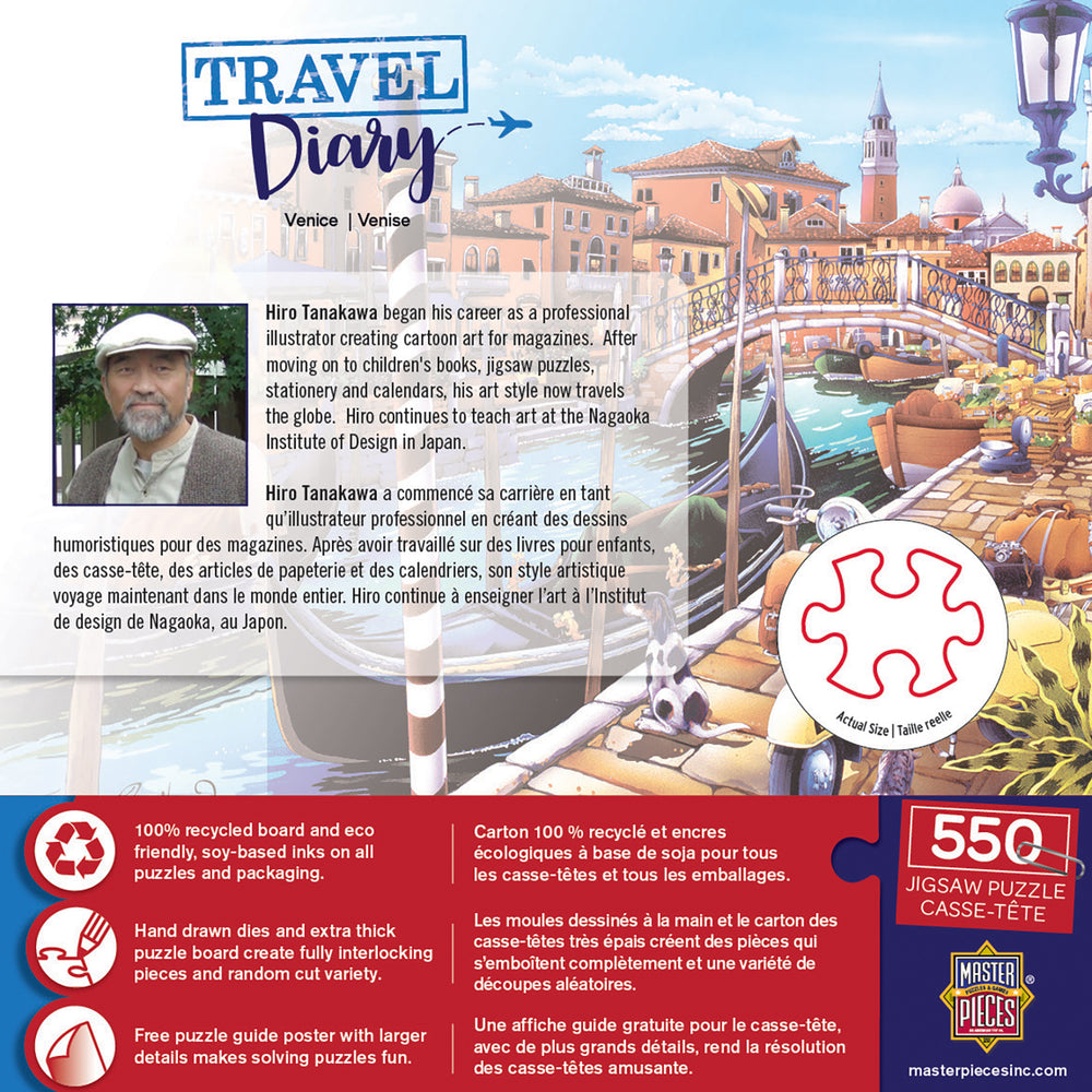 Puzzle Masterpieces:  550 Piece Travel Diary - Venice