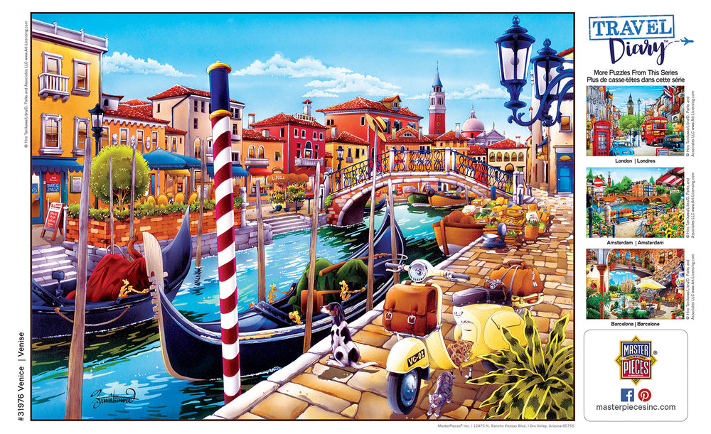 Puzzle Masterpieces:  550 Piece Travel Diary - Venice
