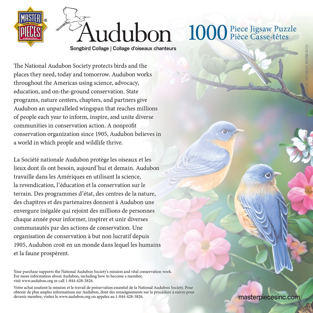 Puzzle Masterpieces: 1000 Piece Audubon - Songbird Collage