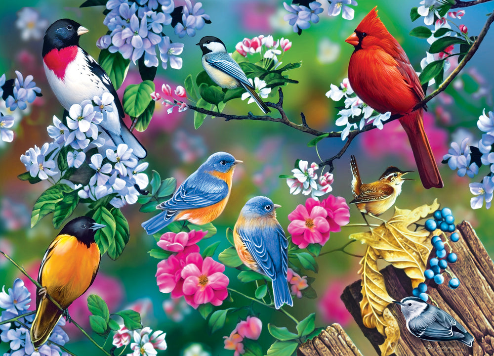 Puzzle Masterpieces: 1000 Piece Audubon - Songbird Collage