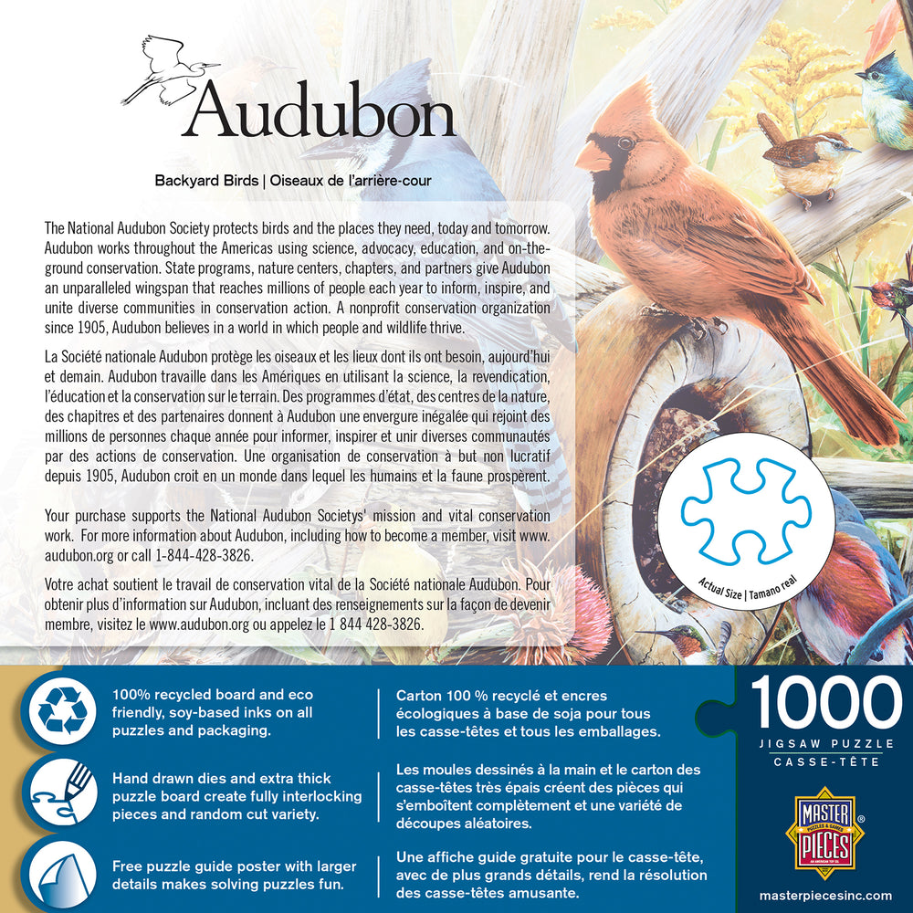 Puzzle Masterpieces: 1000 Piece Audubon - Backyard Birds