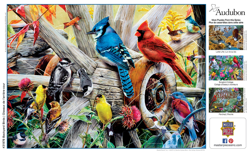 Puzzle Masterpieces: 1000 Piece Audubon - Backyard Birds