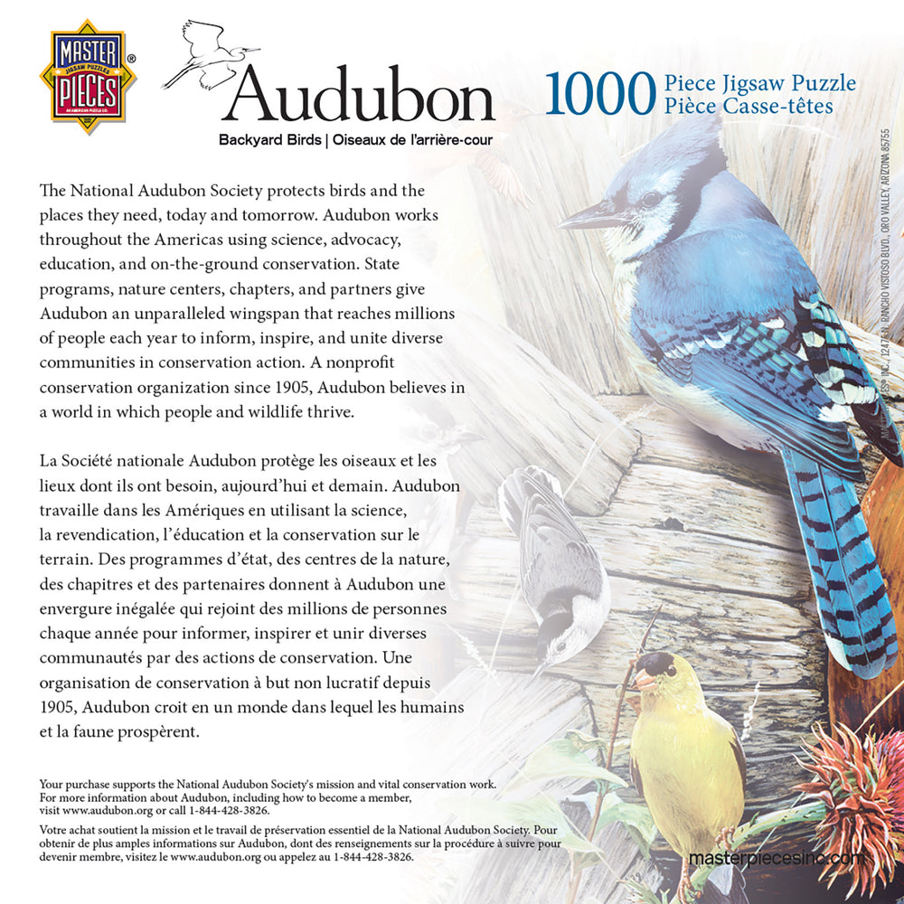 Puzzle Masterpieces: 1000 Piece Audubon - Backyard Birds