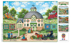 Puzzle Masterpieces:  550 Piece Heartland Collection - The Quilt Barn