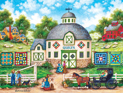 Puzzle Masterpieces:  550 Piece Heartland Collection - The Quilt Barn