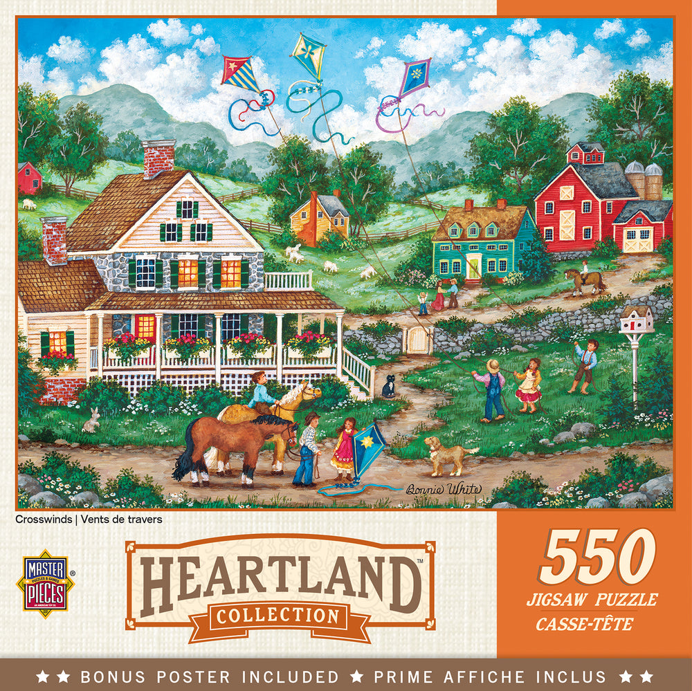 Puzzle Masterpieces:  550 Piece Heartland Collection - Crosswinds
