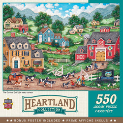 Puzzle Masterpieces:  550 Piece Heartland Collection - The Curious Calf