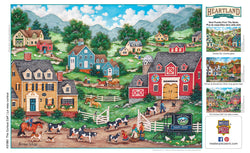 Puzzle Masterpieces:  550 Piece Heartland Collection - The Curious Calf