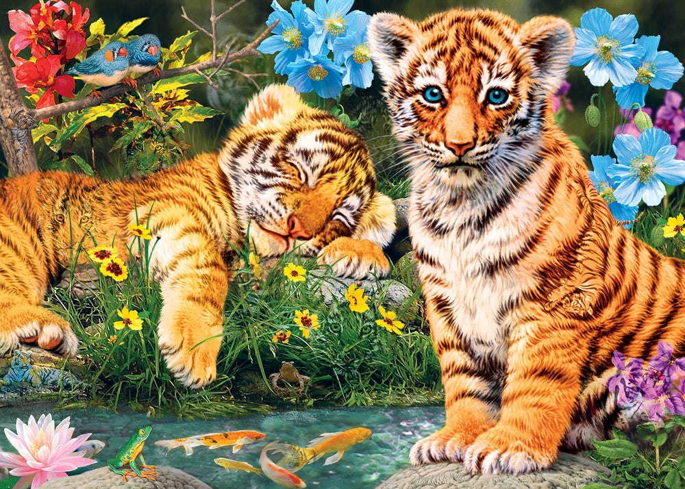 Puzzle Masterpieces:  500 Piece Hidden Images Glow In The Dark - A Watchful Eye