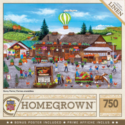 Puzzle Masterpieces:  750 Piece Homegrown - Sunny Farms